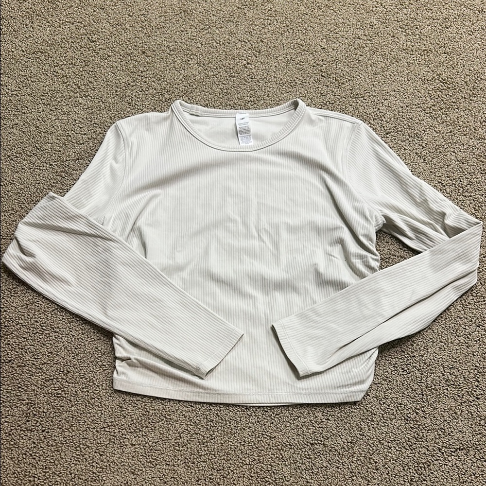 Lululemon Ribbed Cropped long sleeve Top